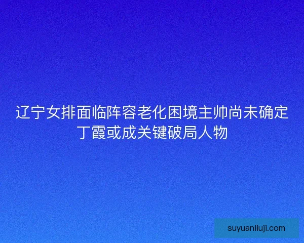 辽宁女排面临阵容老化困境主帅尚未确定丁霞或成关键破局人物 辽宁女排面临阵容老化困境主帅尚未确定丁霞或成关键破局人物